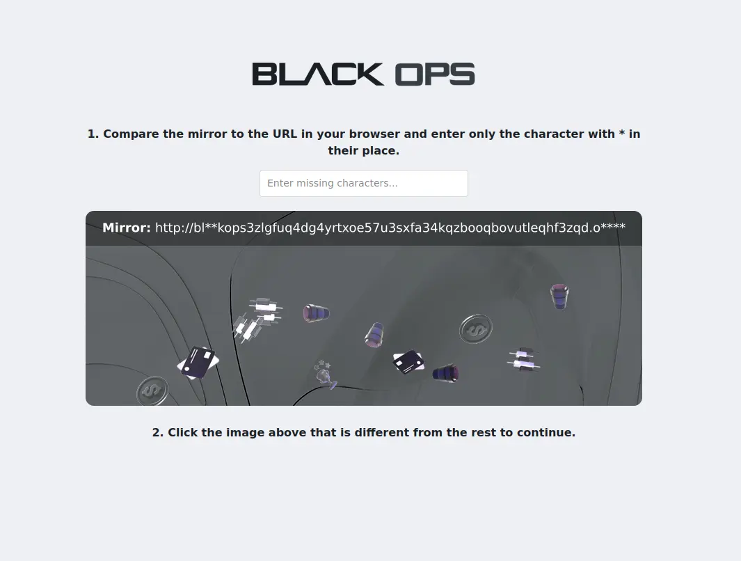 BlackOps Anti-Phishing CAPTCHA